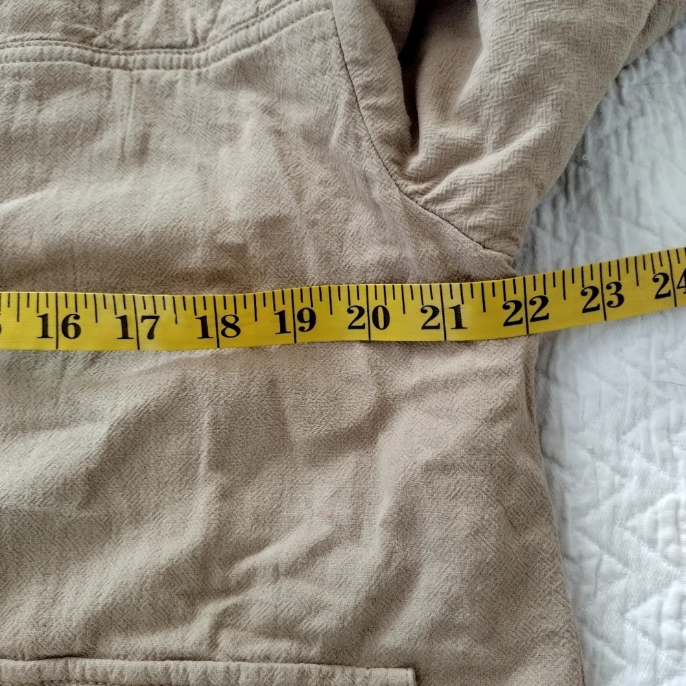 American Eagle Spec Button Down Drawstring Shaket… - image 8